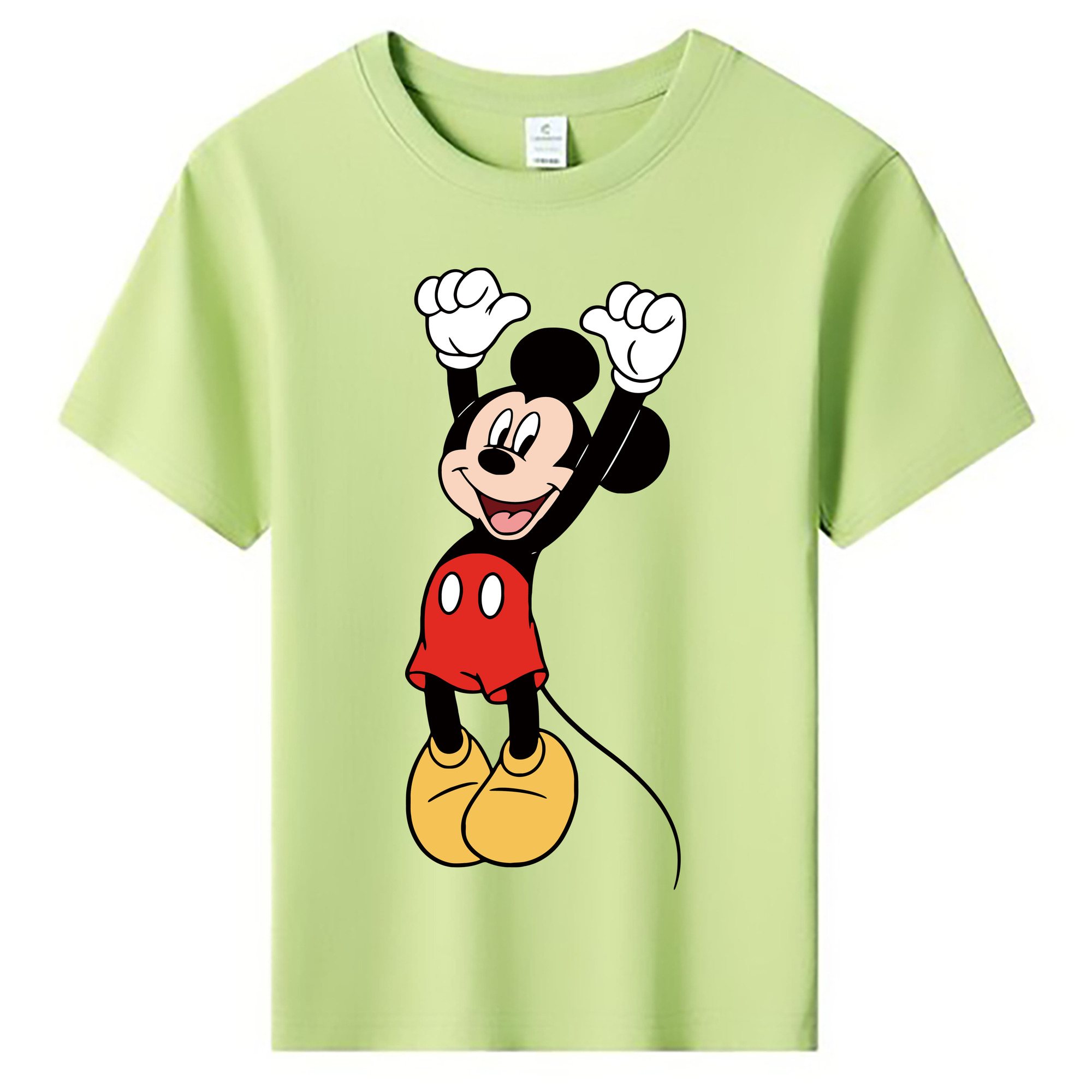 ミッキーマウス Mickey Mouse 綿100％キッズTシャツ（フロントプリント）